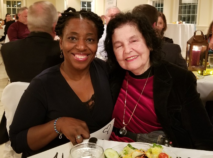 Ms. Cox is pictured here with scholarship recipient Crystal Peacock at the PCC Foundation Celebration held last November. Crystal was awarded the Jack and Mabel Moore Hester Scholarship Endowment and CJ and Vera Moore White Scholarship Endowment in the 2017-2018 academic year.