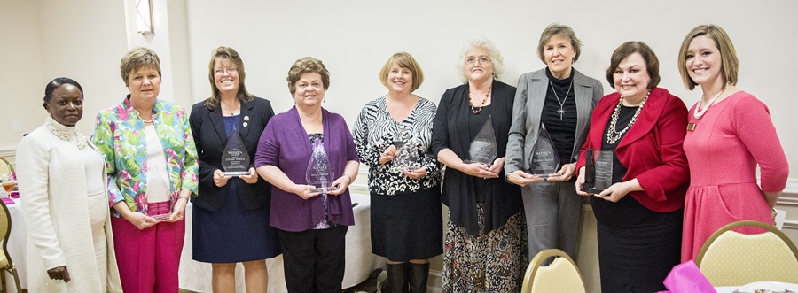 Photo of women honored at PCC Women of Distiction luncheon